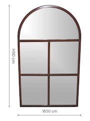 Ivyline Brown Archway Outdoor Mirror - Image 4 of 4