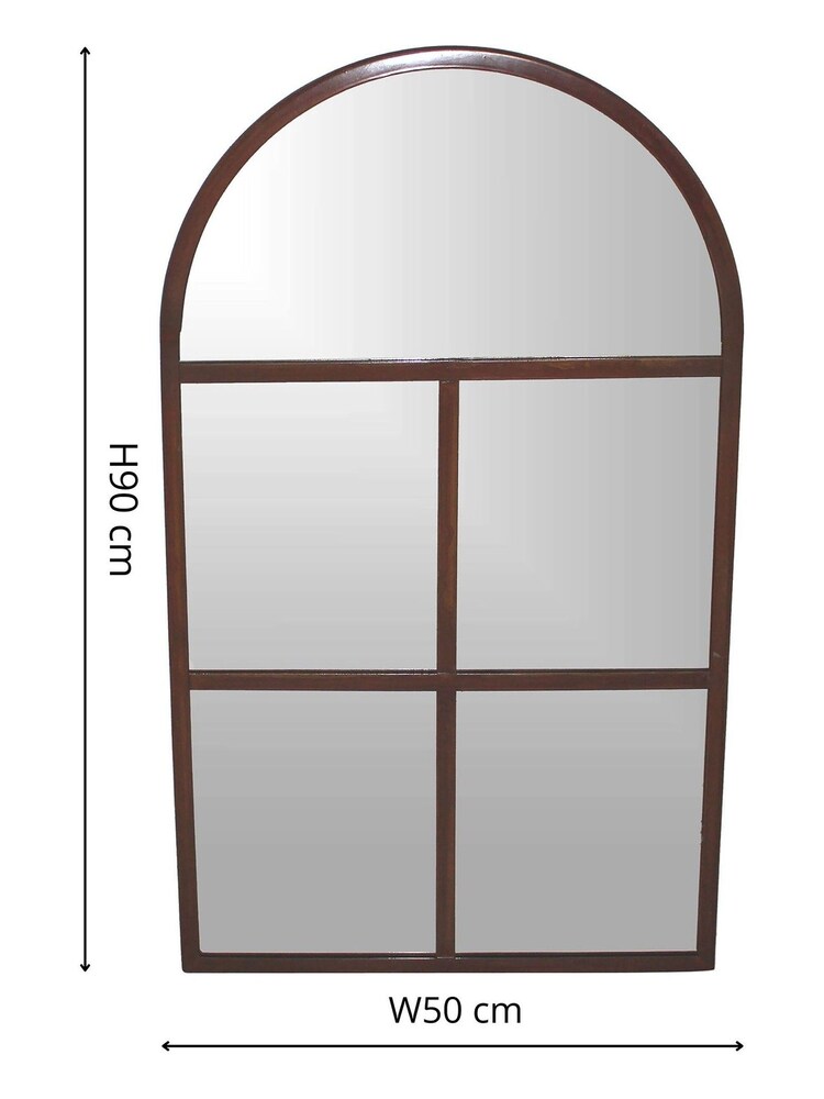 Ivyline Brown Archway Outdoor Mirror - Image 4 of 4