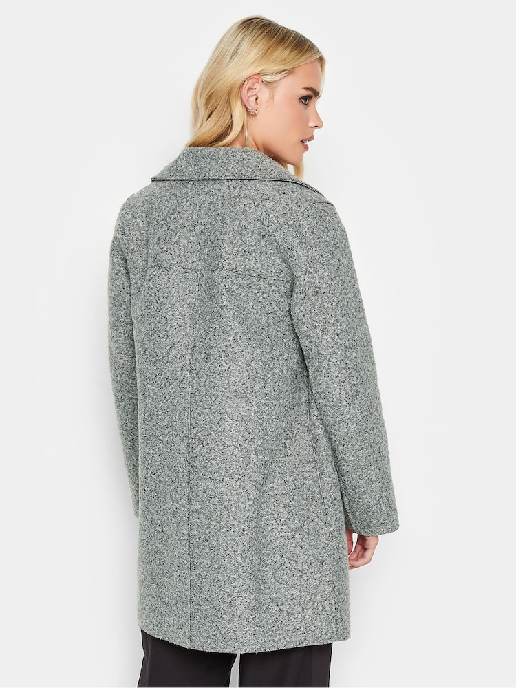 PixieGirl Petite Grey Biker Coat - Image 3 of 5