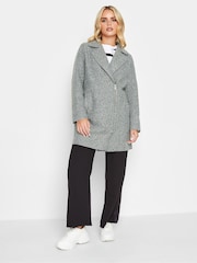 PixieGirl Petite Grey Biker Coat - Image 4 of 5