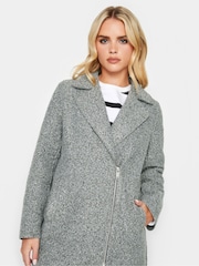 PixieGirl Petite Grey Biker Coat - Image 5 of 5