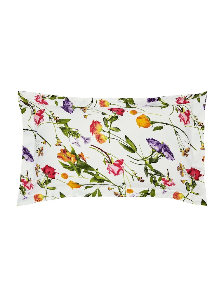 Ted Baker Multi Scattered Bouquet Duvet Cover and Pillowcase 100% Cotton Set - Image 5 of 5 Ted Baker Multi Scattered Bouquet Duvet Cover and Pillowcase 100% Cotton Set - Image 5 of 5