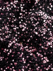 Berry Red Sequin Jacket - Image 4 of 5