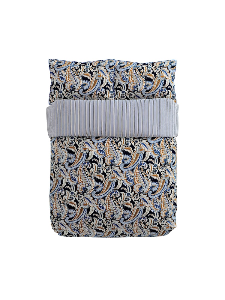 Bedeck of Belfast Midnight Tumeric Kotana 100% Cotton Duvet Cover and Pillowcase Set - Image 4 of 4