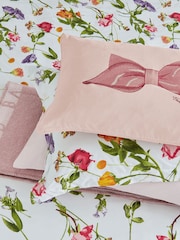 Ted Baker Pink Bow 100% Cotton Cushion - Image 4 of 6