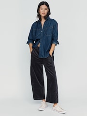 Anthropologie The Izzie Relaxed Pull-On Barrel Trousers by Pilcro: Corduroy Edition - Bilde 1 av 5