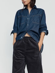 Anthropologie The Izzie Relaxed Pull-On Barrel Trousers by Pilcro: Corduroy Edition - Bilde 4 av 5