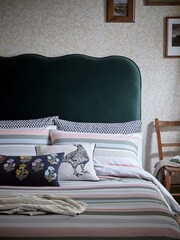 Joules Multi Bohemian Stripe 100% Cotton Duvet Cover and Pillowcase Set - Image 2 of 5