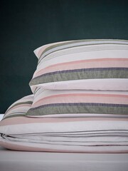 Joules Multi Bohemian Stripe 100% Cotton Duvet Cover and Pillowcase Set - Image 5 of 5