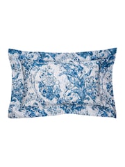Sanderson Blue Fringed Tulip Toile 100% Cotton Duvet Cover and Pillowcase Set - Image 4 of 5