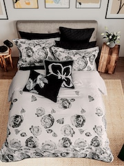 Ted Baker Mono Mono 100% Cotton Floral Duvet Cover and Pillowcase Set - Image 2 of 5