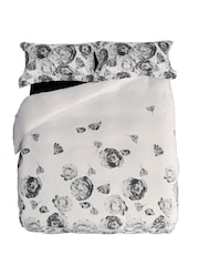 Ted Baker Mono Mono 100% Cotton Floral Duvet Cover and Pillowcase Set - Image 4 of 5
