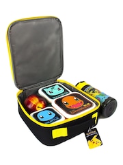 Vanilla Underground Black Pokemon Boys Black Pikachu And Squirtle Lunch Bag Bottle And 3 Snack Pots - Image 6 of 6