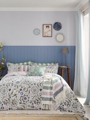 Joules Multi Beekeepers Cottage Stripe 100% Cotton Throw - Image 3 of 5