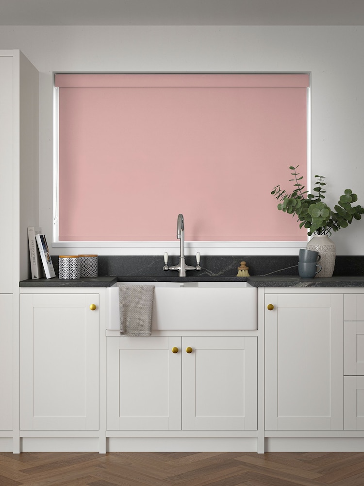 Blush Pink Glow Made to Measure Blackout Roller Blind - Image 2 of 6