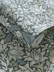 Morris & Co Slate Dove Mallow 10.05M Wallpaper - Image 2 of 2