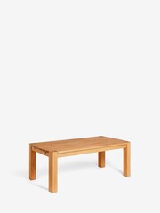 Natural Braxton Oak Veneer 6 to 10 Seat Dining Table - Image 5 of 9