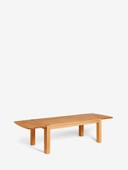 Natural Braxton Oak Veneer 6 to 10 Seat Dining Table - Image 6 of 9