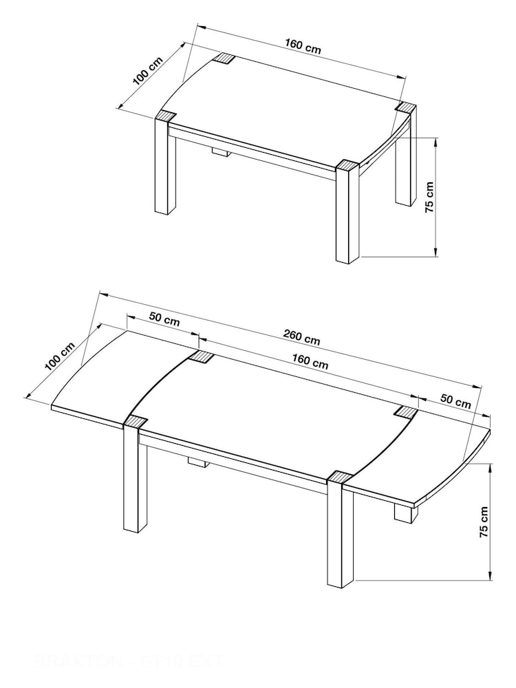 Natural Braxton Oak Veneer 6 to 10 Seat Dining Table - Image 9 of 9