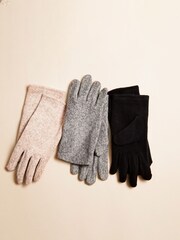 Black Fleece Gloves - Image 1 of 3