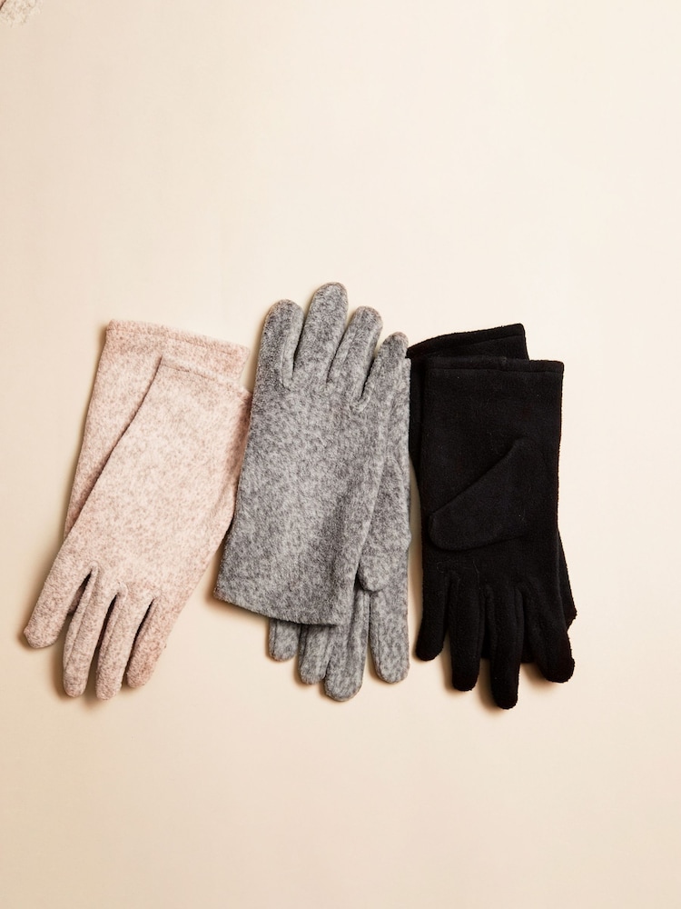 Black Fleece Gloves - Image 1 of 3