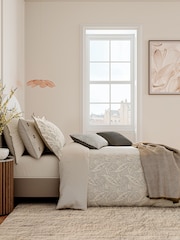 Bedeck of Belfast Charcoal Umma Pillowcase 100% Cotton Pair - Image 4 of 4