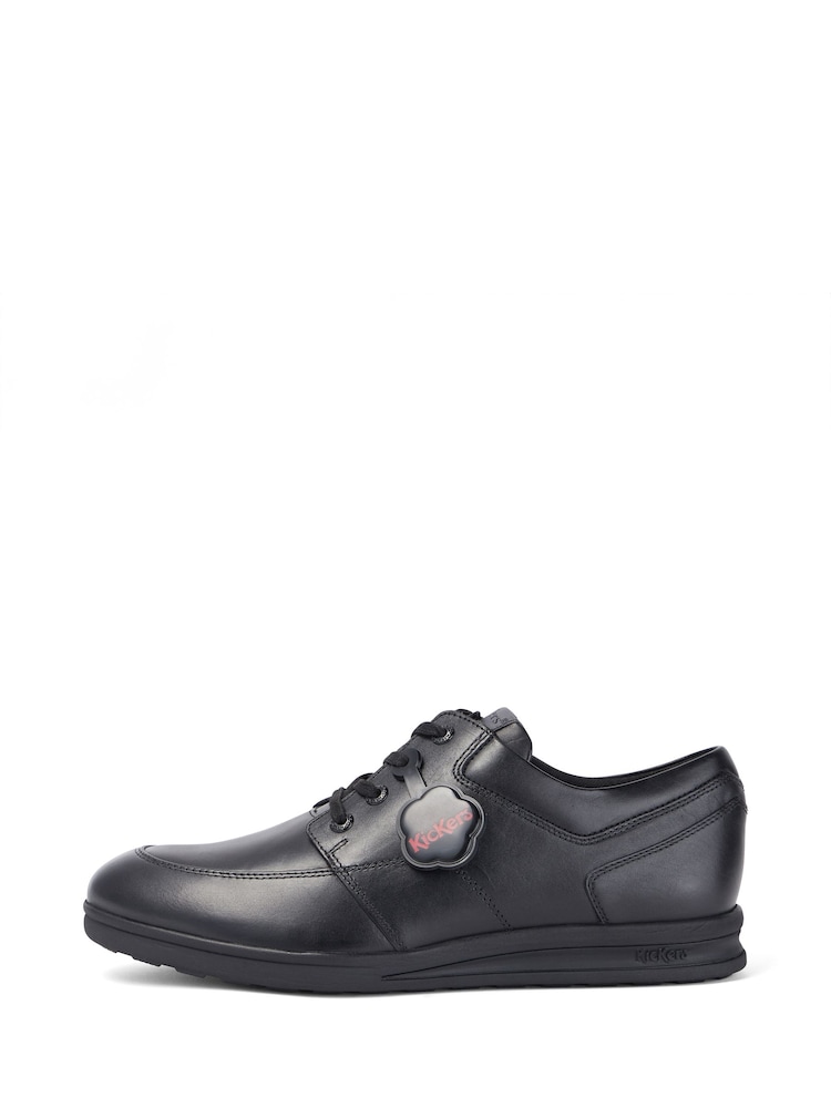 Kickers Black Troiko Lace Shoes - Image 2 of 12