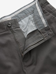 Charcoal Grey Slim Fit Stretch Chinos Shorts - Image 6 of 9