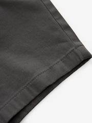 Charcoal Grey Slim Fit Stretch Chinos Shorts - Image 8 of 9