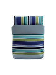 Helena Springfield Blue Darcie Stripe 100% Cotton Duvet Cover and Pillowcase Set - Image 4 of 4