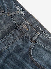 Blue Mid Straight Fit 100% Cotton Authentic Jeans - Image 10 of 10
