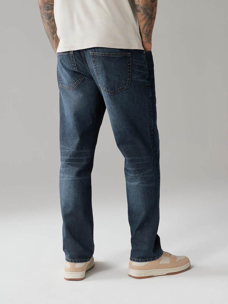 Bleu moyen - Jean authentique 100% coton - Image 4 of 10