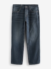 Blue Mid Straight Fit 100% Cotton Authentic Jeans - Image 6 of 10