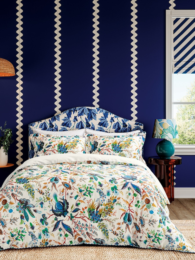 Harlequin Multi Wonderland Floral 100% Cotton Duvet Cover and Pillowcase Set - Image 1 of 4