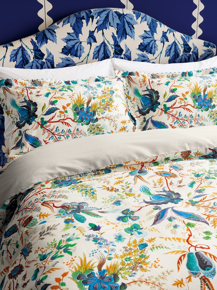 Harlequin Multi Wonderland Floral 100% Cotton Duvet Cover and Pillowcase Set - Image 2 of 4