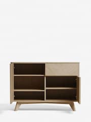 Natural Anderson Oak Effect Small Sideboard - Image 7 of 10