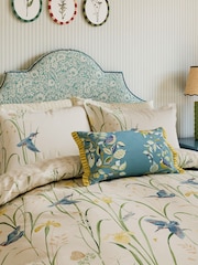 Sanderson Blue Kingfisher & Flower Duvet Cover and Pillowcase Set - Image 2 of 5