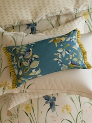 Sanderson Blue Kingfisher & Flower Duvet Cover and Pillowcase Set - Image 3 of 5