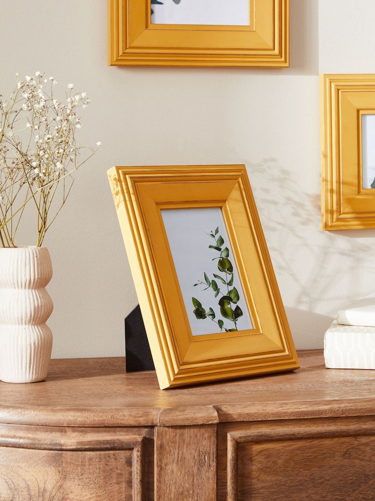 Yellow Wolton Wood Photo Frame - Image 1 of 5