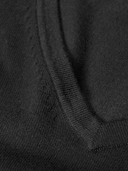 Black V-Neck Regular Cotton Rich Knitted Crew Neck Jumper - Image 8 of 8