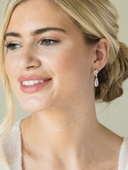 Ivory & Co Gold Harrogate Classic Crystal Drop Earring - Image 4 of 5