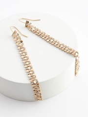 Gold Tone Chain Mail Earrings - Image 4 of 4