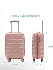 Flight Knight 55x35x20cm 4 Wheel ABS Hard Case Cabin Carry On Hand Luggage - Image 2 of 7
