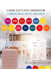 Flight Knight 55x35x20cm 4 Wheel ABS Hard Case Cabin Carry On Hand Luggage - Image 6 of 7