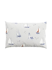 Helena Springfield Grey Sailboats 100% Cotton Duvet Cover and Pillowcase Set - Image 4 of 4