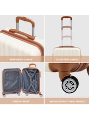 Flight Knight 55x40x20cm Ryanair Priority 8 Wheel ABS Hard Case Cabin Carry On Hand Luggage - Image 6 of 6