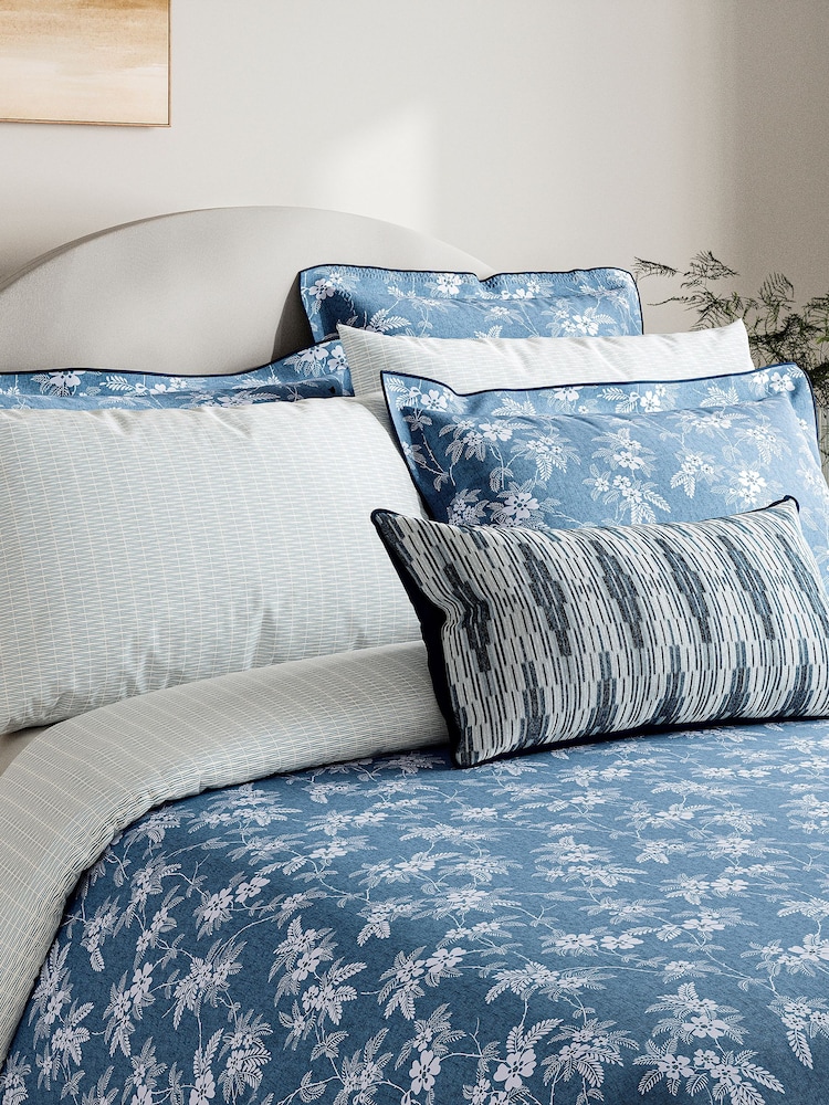Bedeck of Belfast Chambray 100% Cotton Zayda Duvet Cover and Pillowcase Set - Image 2 of 4