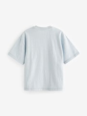 Blue Texture Relax Fit Textured T-Shirt (3-16yrs) - Image 2 of 3