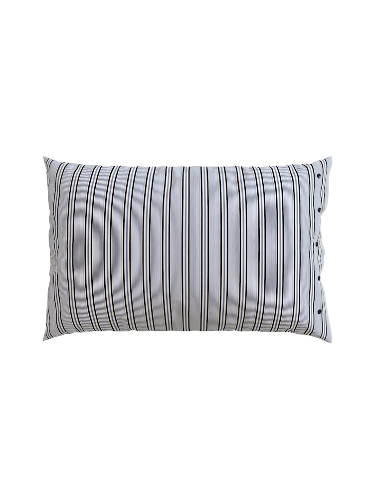 Bedeck of Belfast Blue Kotana Pillowcase 100% Cotton Pair - Image 2 of 3