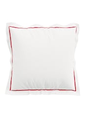 Sanderson Raspberry Peach Rubus Square 100% Cotton Pillowcase Pair - Image 2 of 3